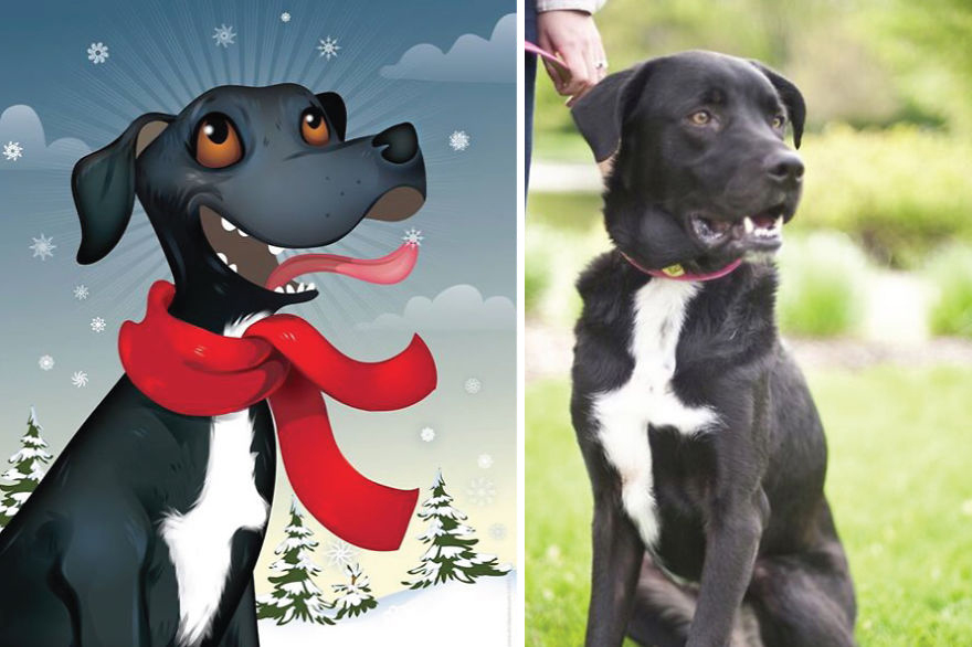 I Draw Pet Portraits Inspired By How Their Owners Describe Them