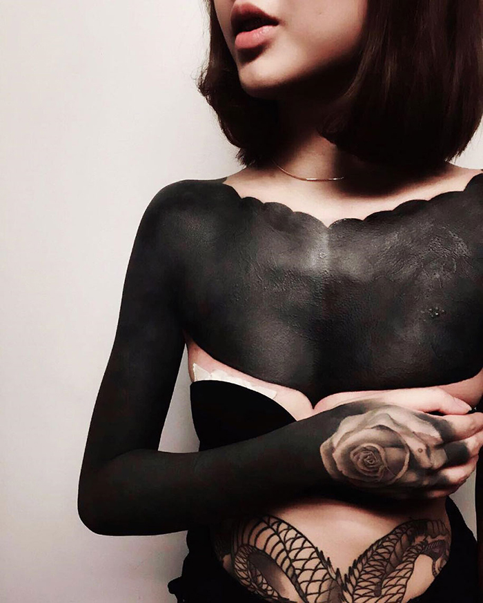 Blackout Tattoos Are The Latest Trend in Singapore Blackout Tattoos Are The Latest Trend in Singapore
