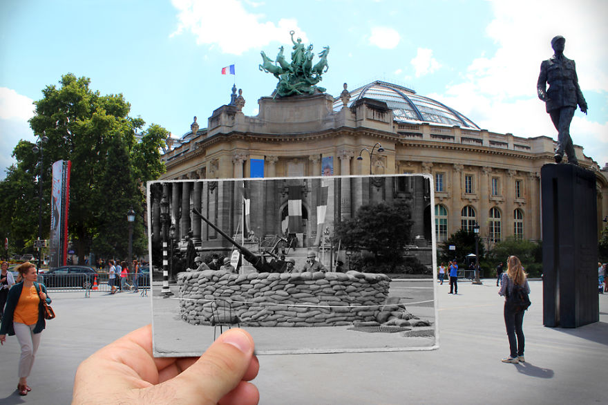 I Combined Old And New Photos Of Paris To Bring History To Life I Combined Old And New Photos Of Paris To Bring History To Life