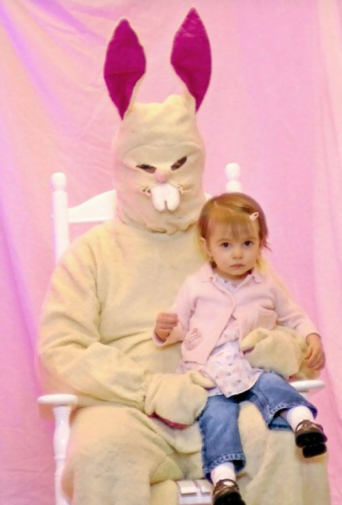 57 Vintage Easter Bunny Pics That Will Give You Nightmares