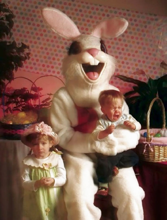 57 Vintage Easter Bunny Pics That Will Give You Nightmares