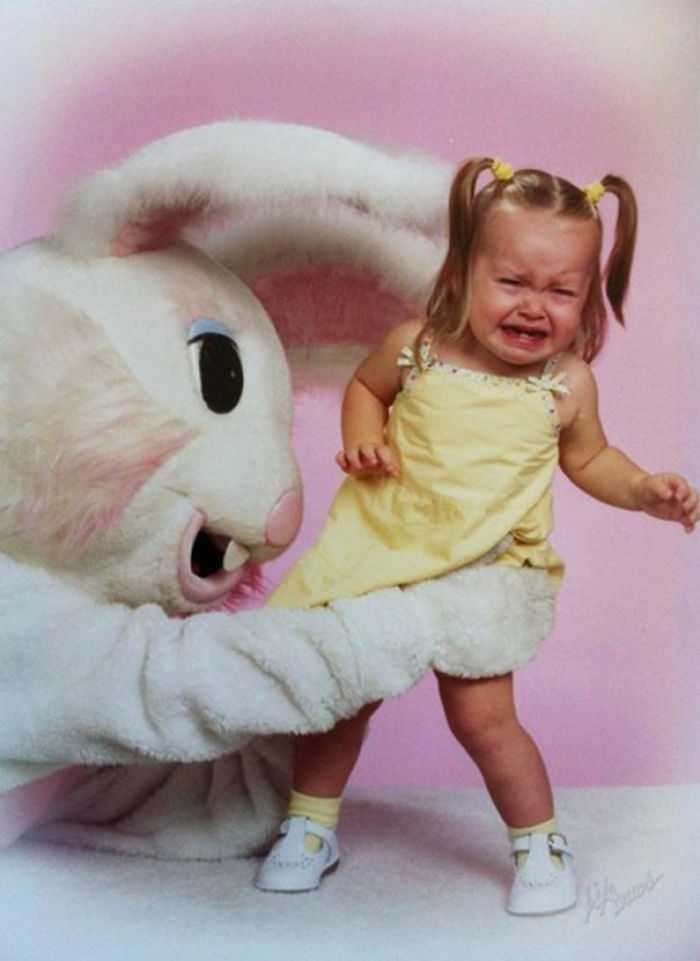 57 Vintage Easter Bunny Pics That Will Give You Nightmares
