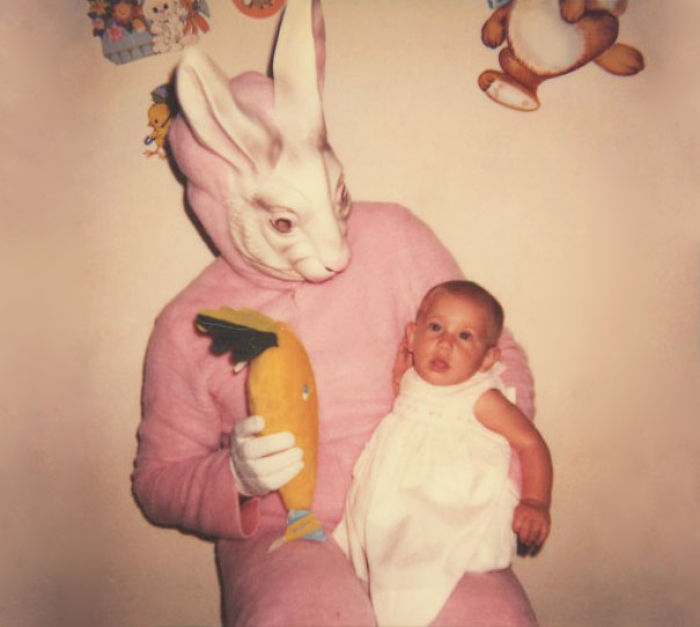 57 Vintage Easter Bunny Pics That Will Give You Nightmares