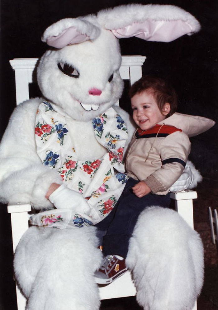 57 Vintage Easter Bunny Pics That Will Give You Nightmares