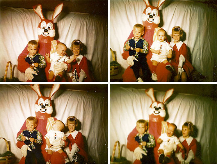57 Vintage Easter Bunny Pics That Will Give You Nightmares
