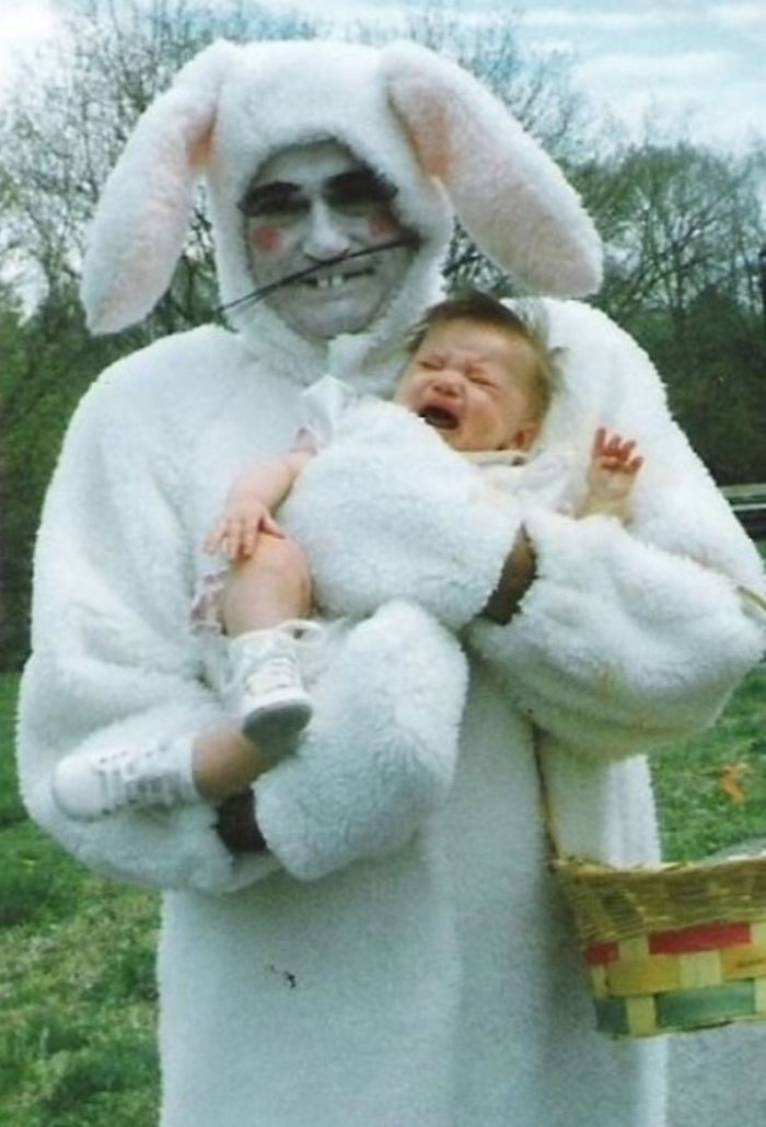 57 Vintage Easter Bunny Pics That Will Give You Nightmares