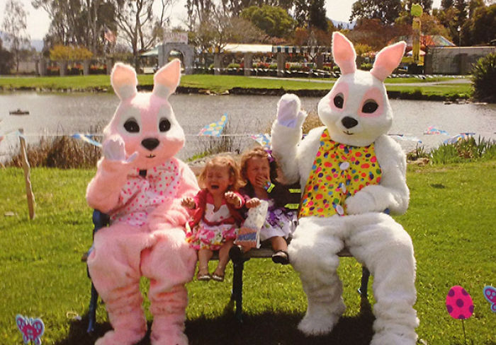 57 Vintage Easter Bunny Pics That Will Give You Nightmares