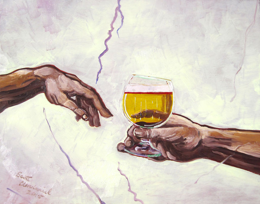 I Recreate Famous Paintings And Add Beer I Recreate Famous Paintings And Add Beer