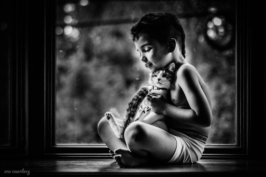 I Document The Special Bond Between My Son And His Pets