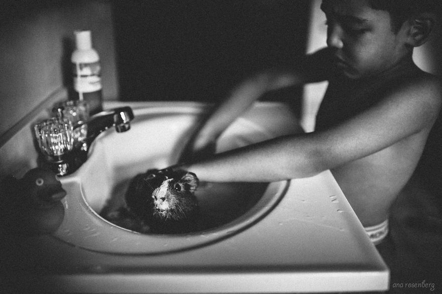 I Document The Special Bond Between My Son And His Pets