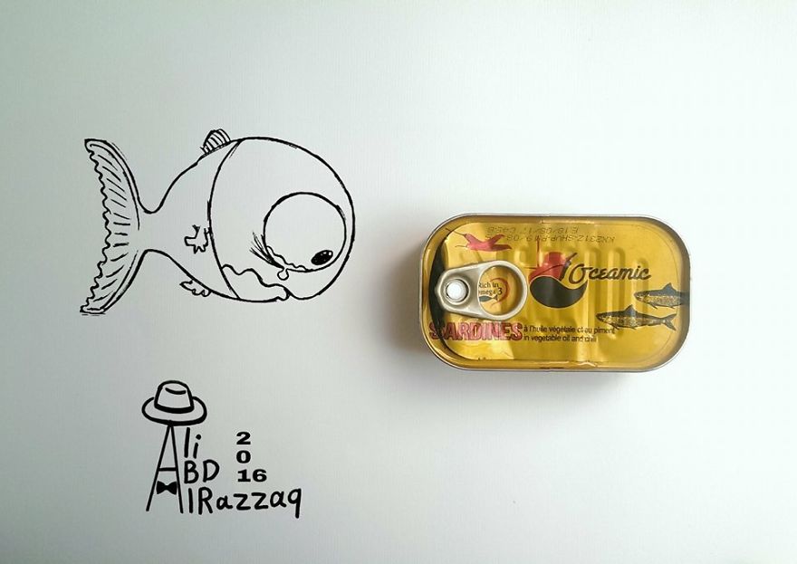 I Draw Interactive Illustrations Using Everyday Objects (Part 5)