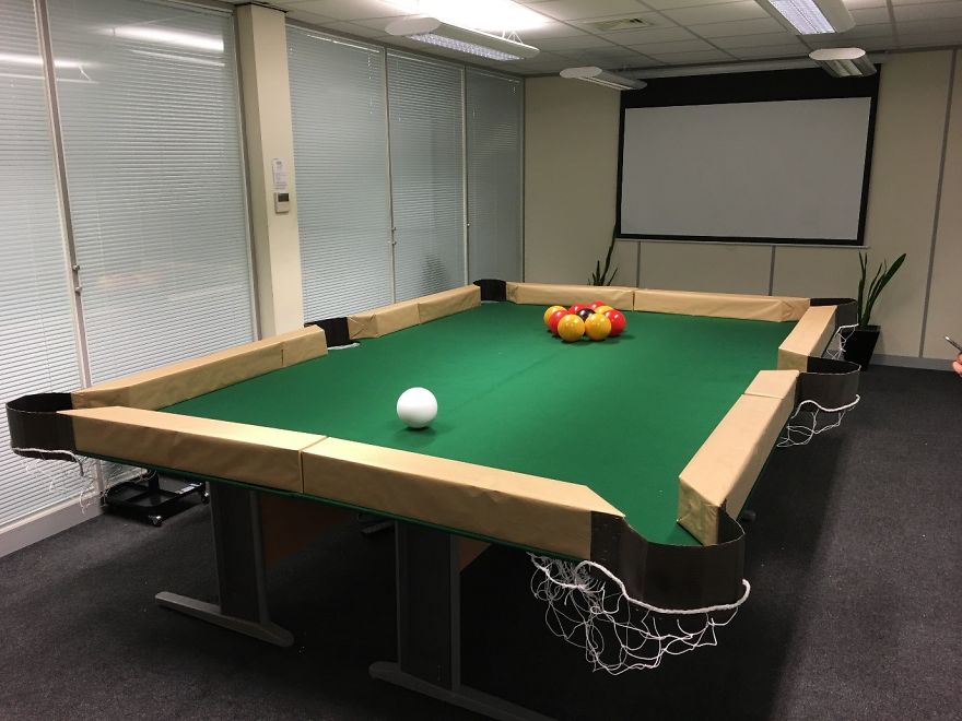 Boss Asked Us To Improve Our Knowledge On Leaf Blowers So We Invented Leaf Blower Billiards Boss Asked Us To Improve Our Knowledge On Leaf Blowers So We Invented Leaf Blower Billiards