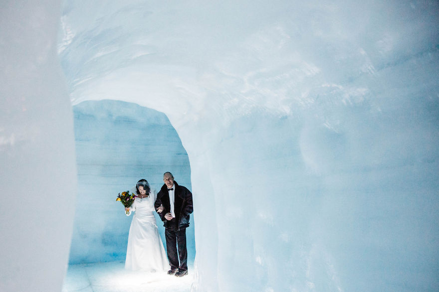 &#8216;I Do&#8217; Inside A Glacier In Iceland