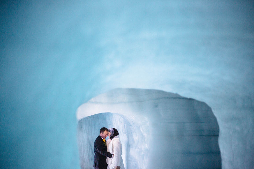 &#8216;I Do&#8217; Inside A Glacier In Iceland