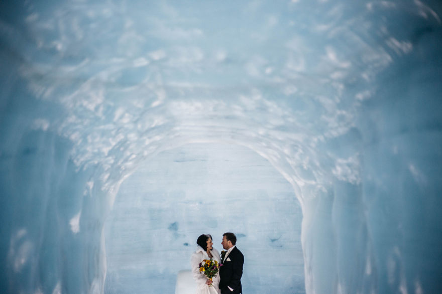 &#8216;I Do&#8217; Inside A Glacier In Iceland