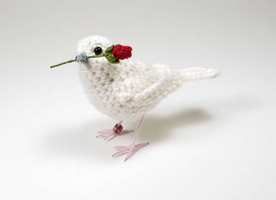 I Make Realistic Crocheted Birds Out Of Wool I Make Realistic Crocheted Birds Out Of Wool
