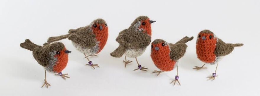 I Make Realistic Crocheted Birds Out Of Wool I Make Realistic Crocheted Birds Out Of Wool