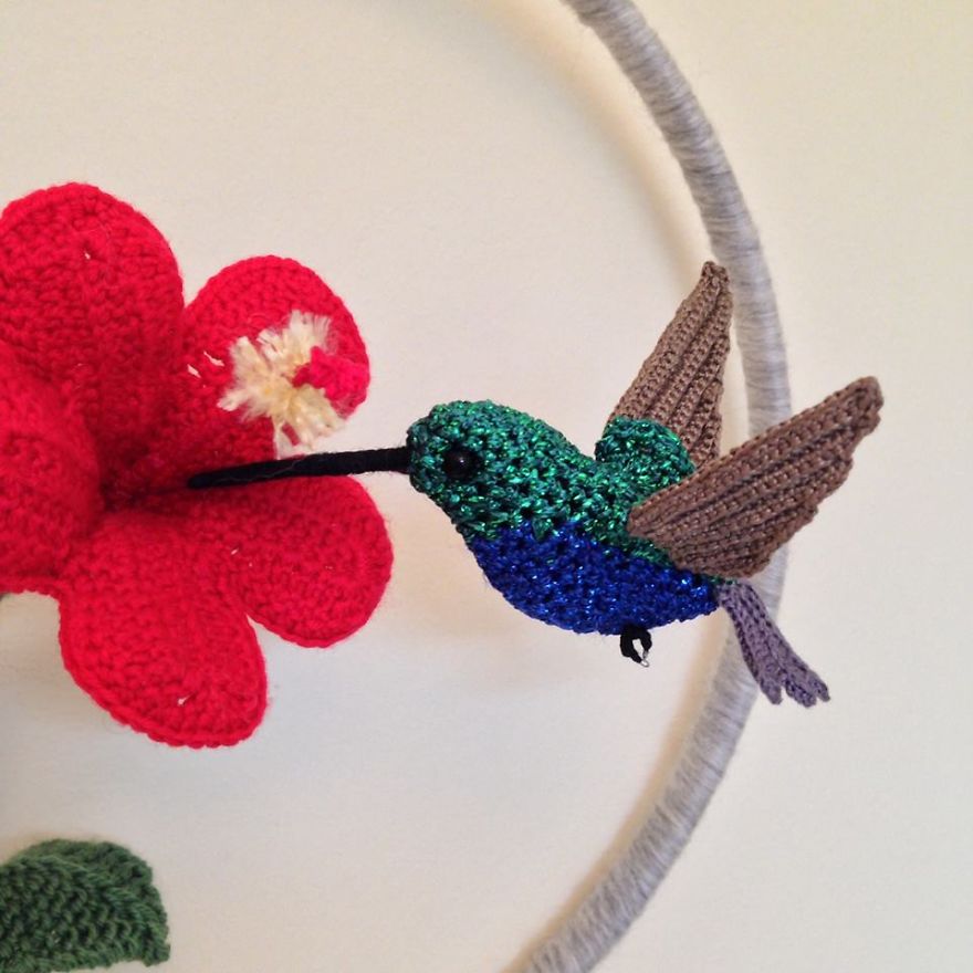 I Make Realistic Crocheted Birds Out Of Wool I Make Realistic Crocheted Birds Out Of Wool