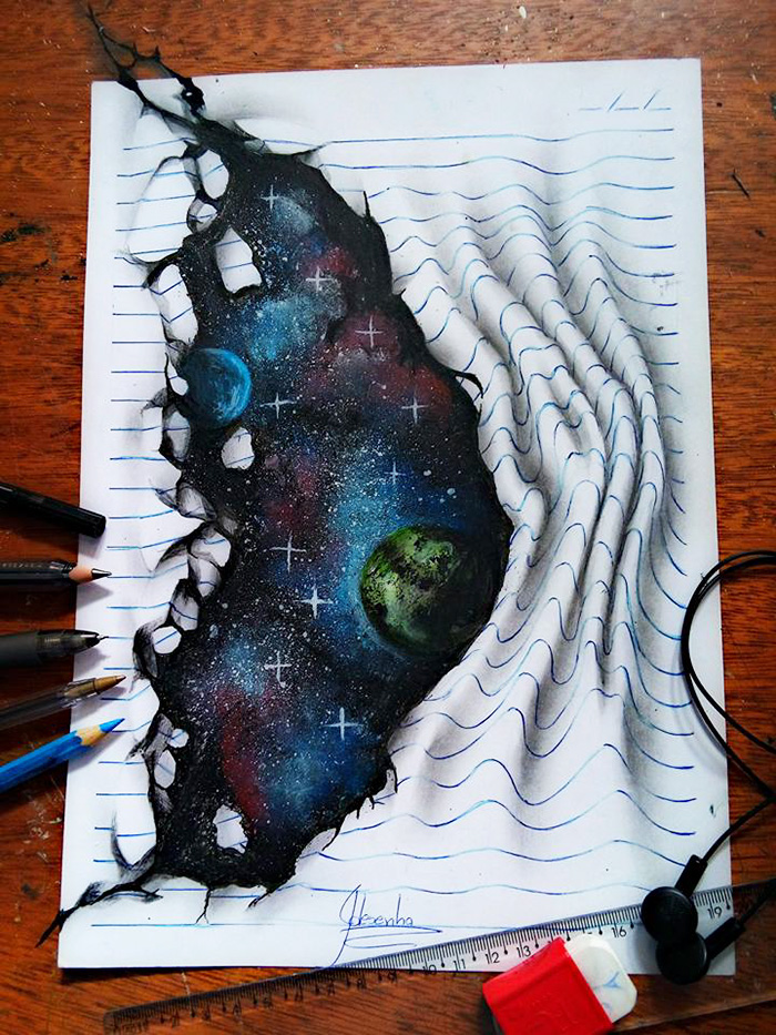 16-Year-Old Artist Creates 3D Doodles That Leap Off The Page