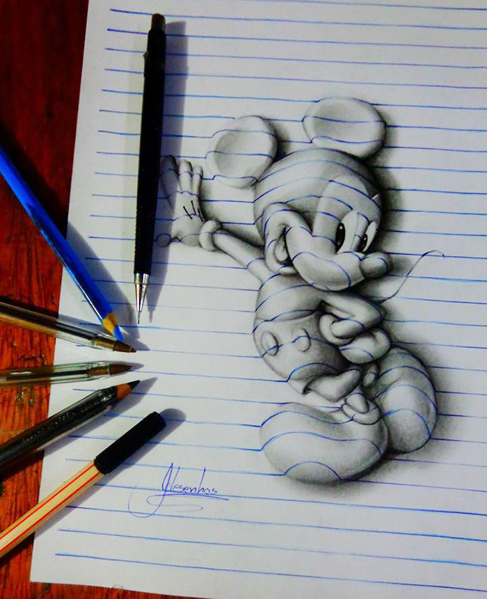 16-Year-Old Artist Creates 3D Doodles That Leap Off The Page