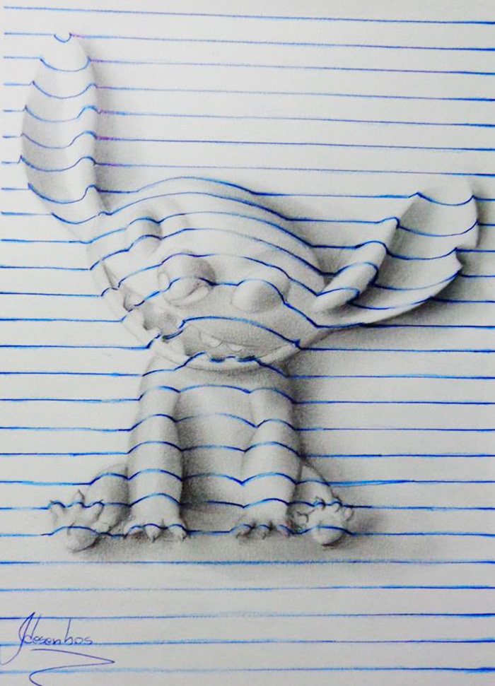 16-Year-Old Artist Creates 3D Doodles That Leap Off The Page