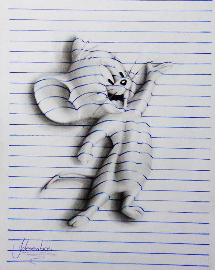 16-Year-Old Artist Creates 3D Doodles That Leap Off The Page