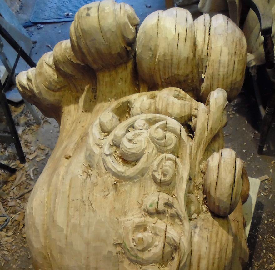 Stunning Chair Carved From A Single Oak Stump By Alex Johnson (10 Pics)