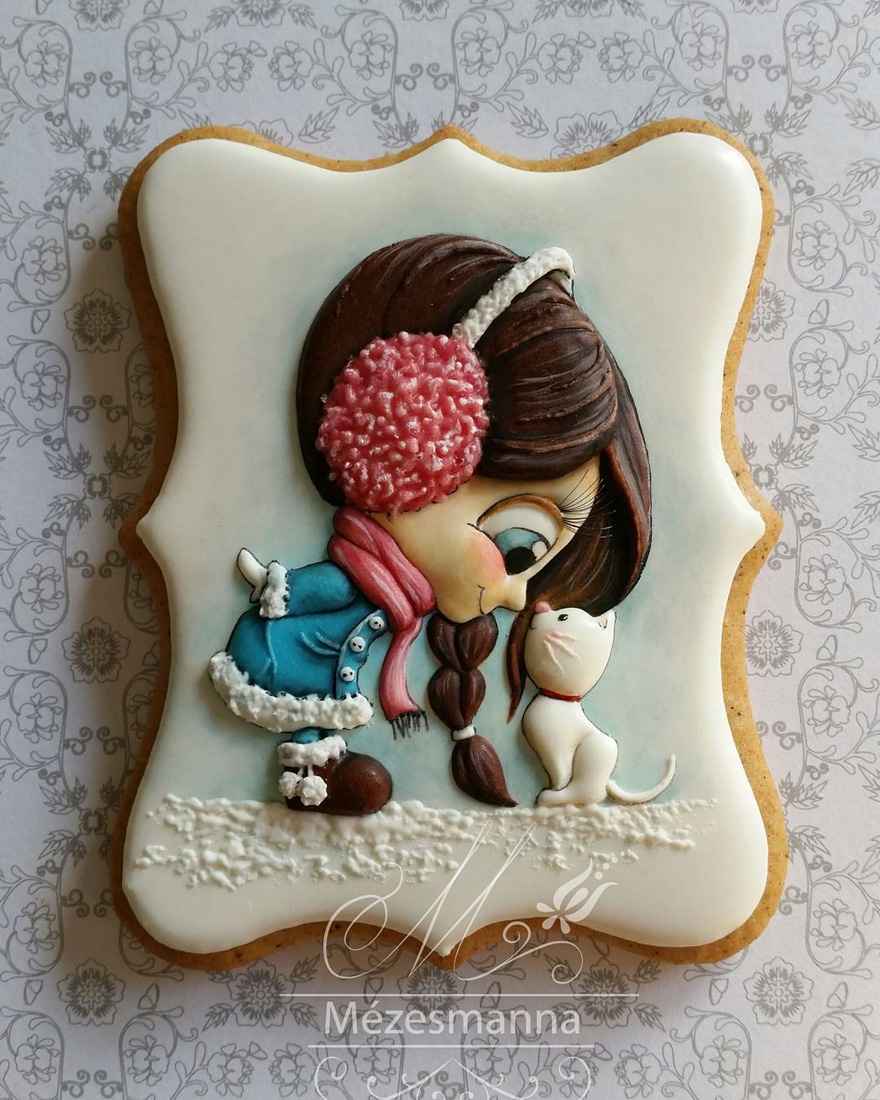 Hungarian Chef Turns Ordinary Cookies Into Stunning Embroidery-Inspired Art