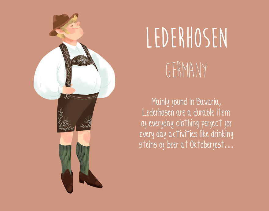 We Sketched 15 Unusual Fashion Traditions From Around The Globe