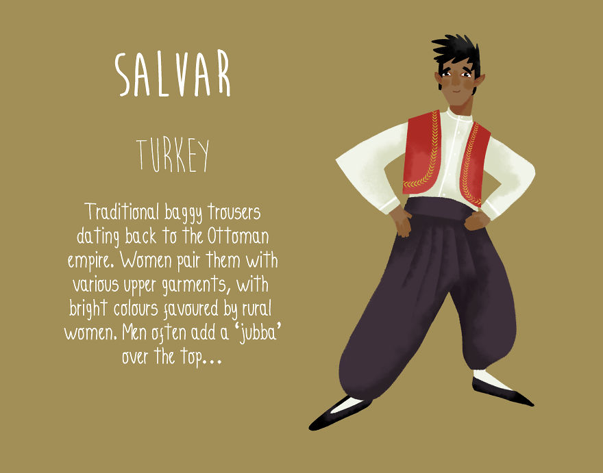 We Sketched 15 Unusual Fashion Traditions From Around The Globe