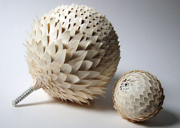 Old Books Repurposed Into Paper Cups And Saucers By Cecilia Levy Old Books Repurposed Into Paper Cups And Saucers By Cecilia Levy