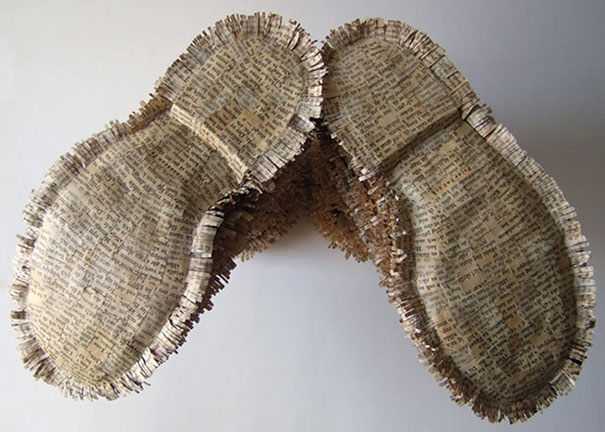 Old Books Repurposed Into Paper Cups And Saucers By Cecilia Levy Old Books Repurposed Into Paper Cups And Saucers By Cecilia Levy