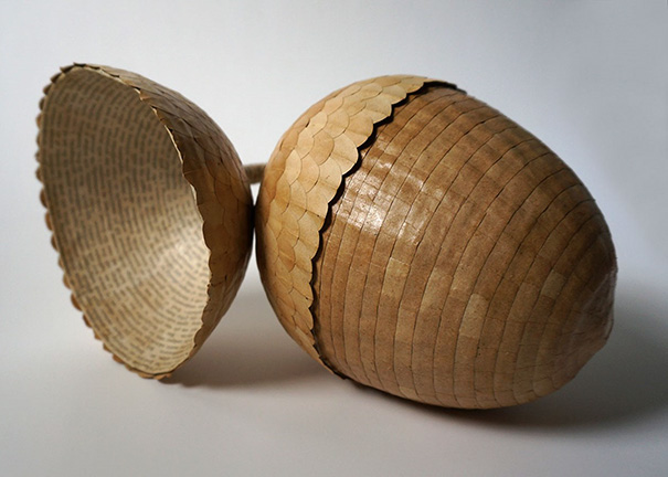 Old Books Repurposed Into Paper Cups And Saucers By Cecilia Levy Old Books Repurposed Into Paper Cups And Saucers By Cecilia Levy