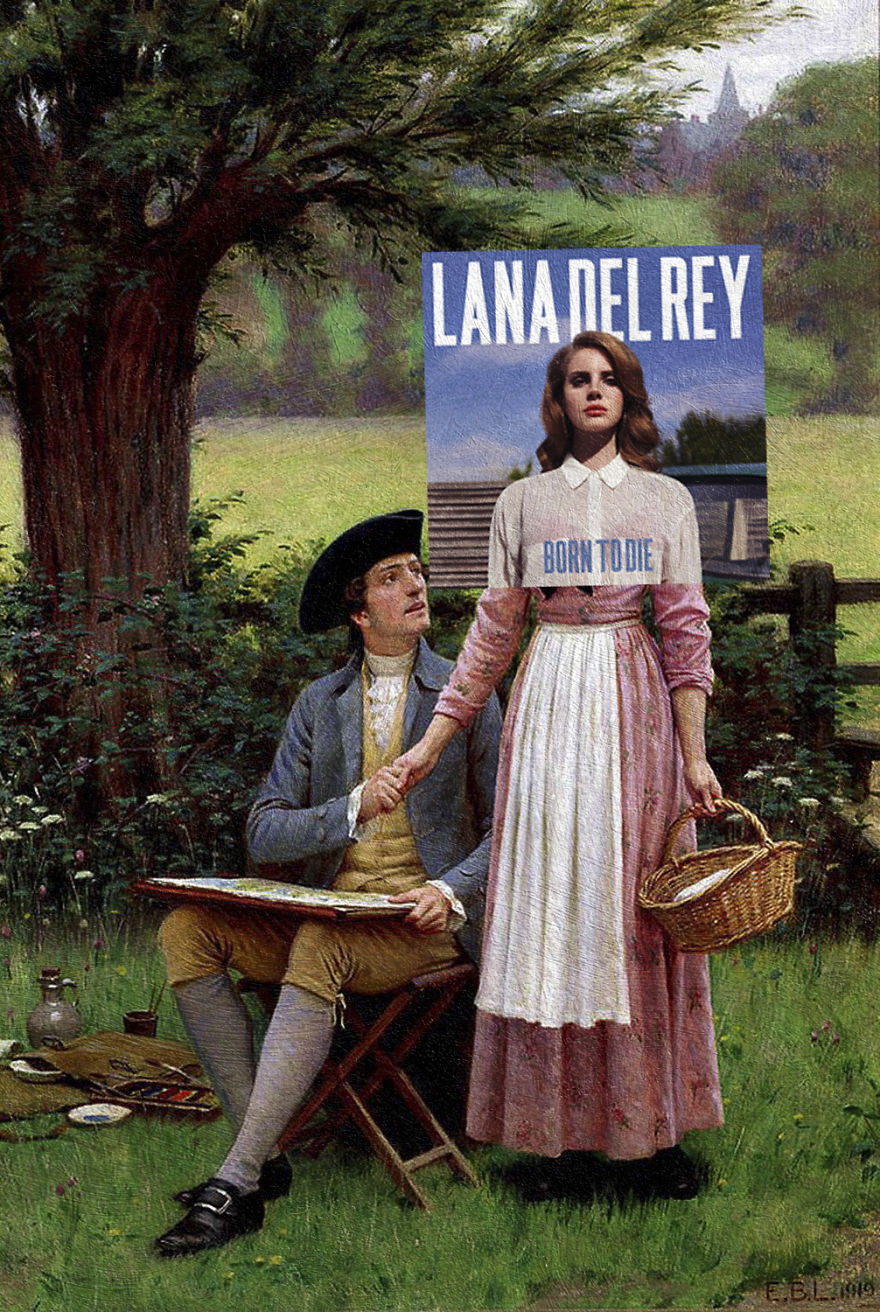 I Combine Album Covers With Classical Paintings