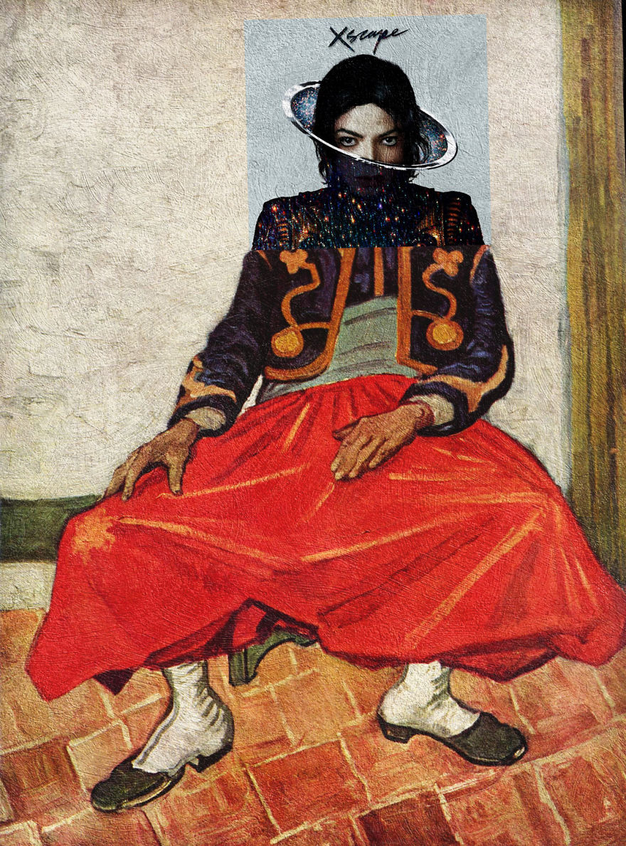 I Combine Album Covers With Classical Paintings