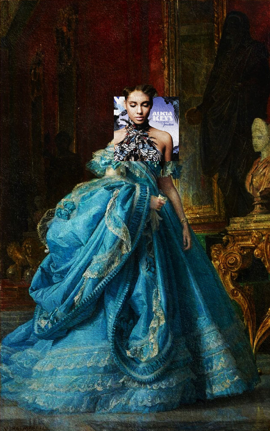 I Combine Album Covers With Classical Paintings