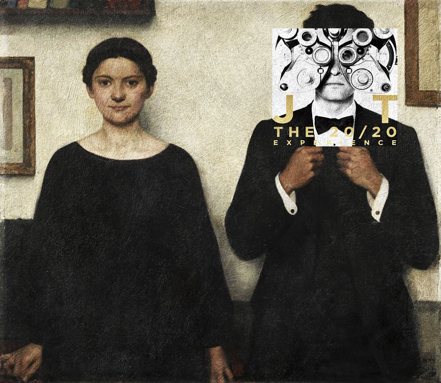 I Combine Album Covers With Classical Paintings