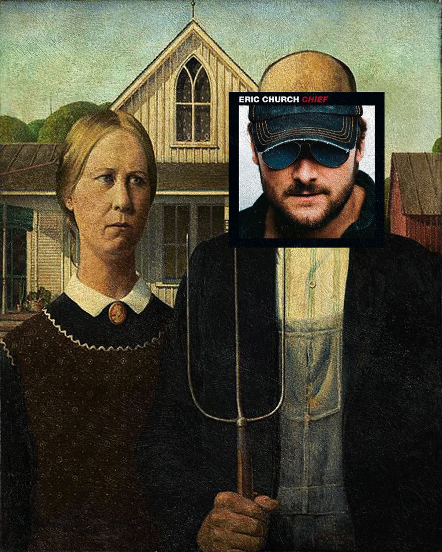I Combine Album Covers With Classical Paintings