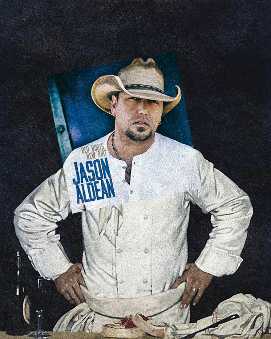 I Combine Album Covers With Classical Paintings