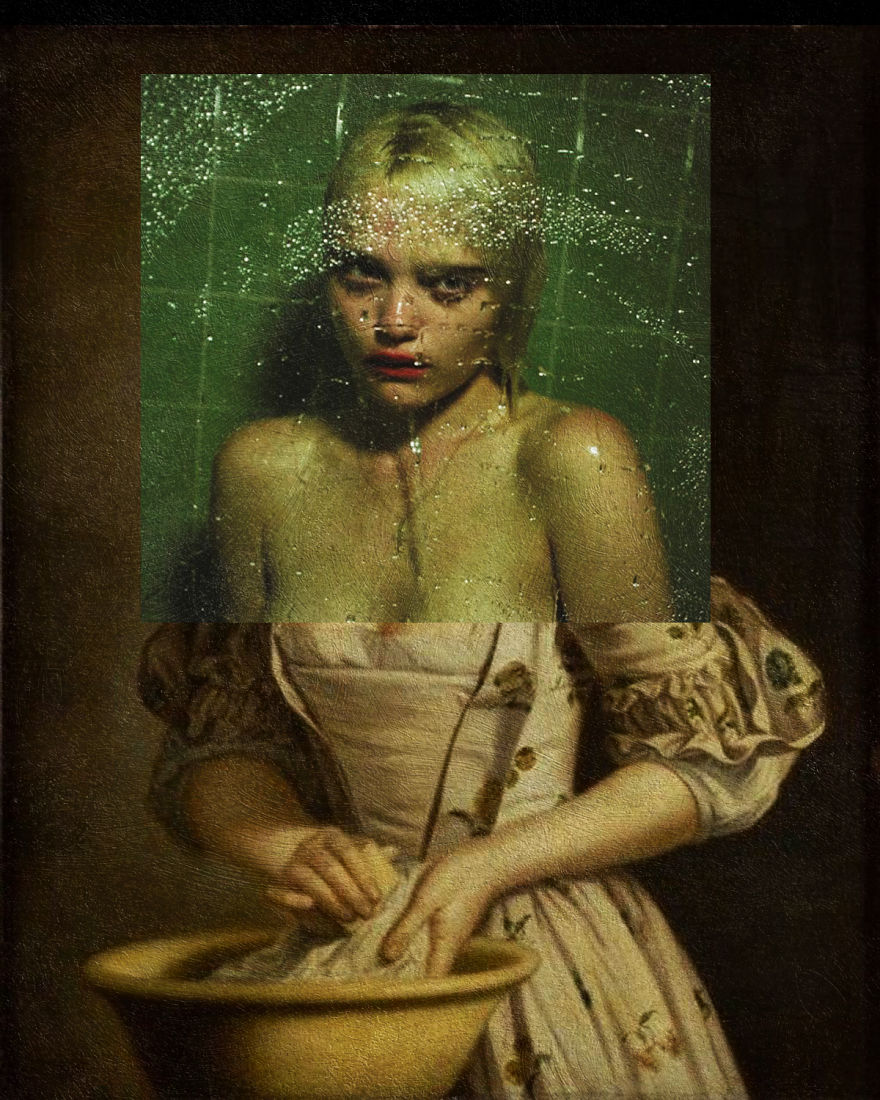 I Combine Album Covers With Classical Paintings