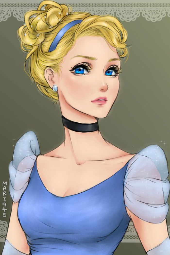 I Draw Disney Princesses As Anime Characters