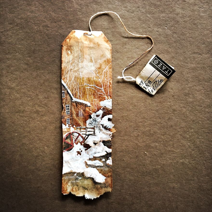 52 Weeks Of Tea: I Draw On Used Tea Bags 52 Weeks Of Tea: I Draw On Used Tea Bags