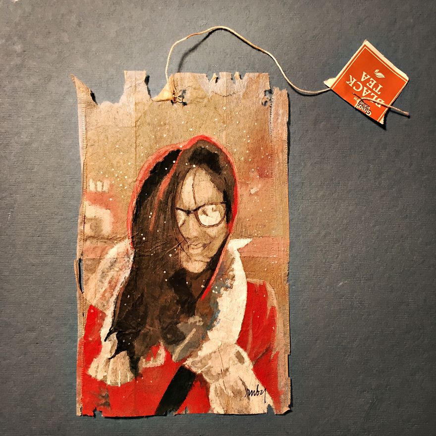 52 Weeks Of Tea: I Draw On Used Tea Bags 52 Weeks Of Tea: I Draw On Used Tea Bags