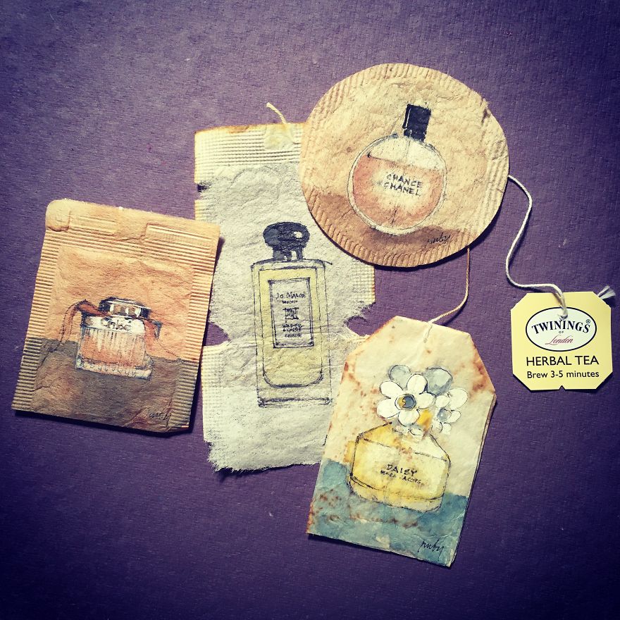 52 Weeks Of Tea: I Draw On Used Tea Bags 52 Weeks Of Tea: I Draw On Used Tea Bags