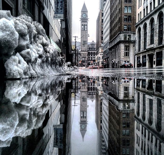 The Parallel Worlds Of Puddles In Toronto