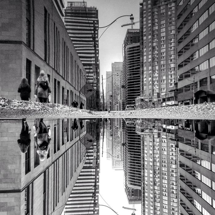 The Parallel Worlds Of Puddles In Toronto