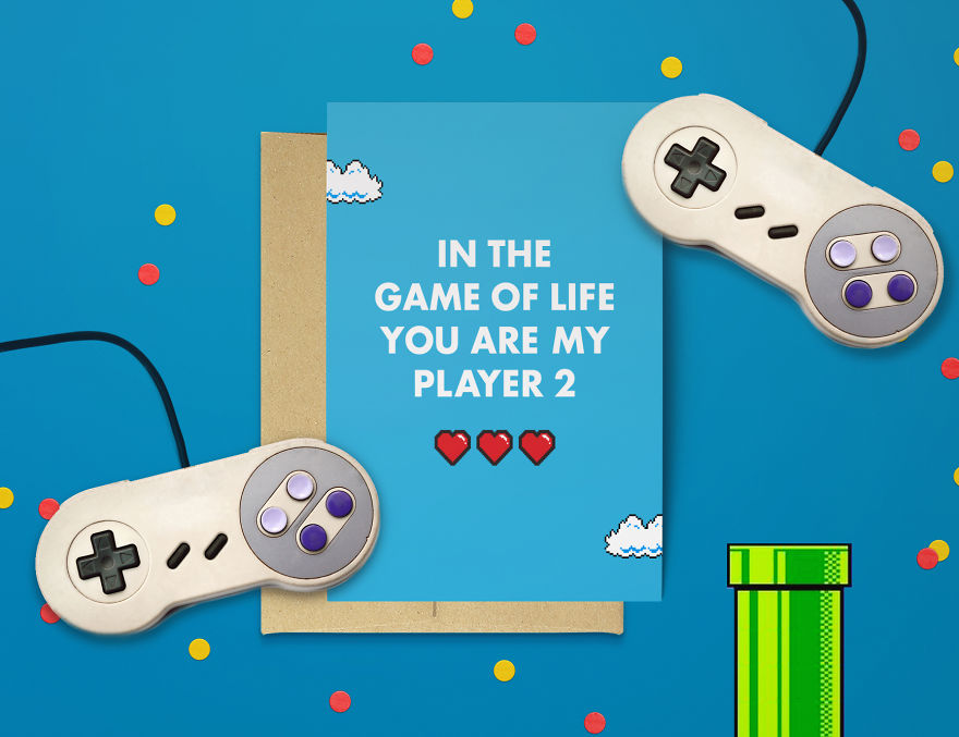 Geeky Valentine&rsquo;s Day Cards For Those Who Found Their Player 2