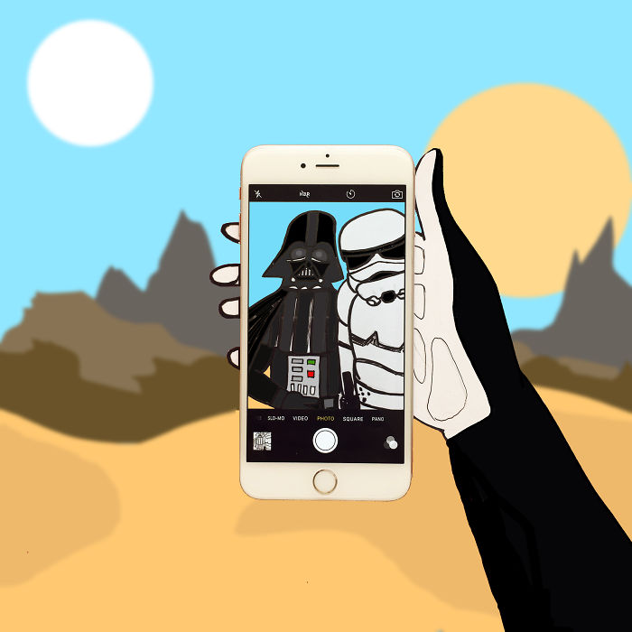 I Create Fun Scenes Using My Iphone And Some Paper I Create Fun Scenes Using My Iphone And Some Paper