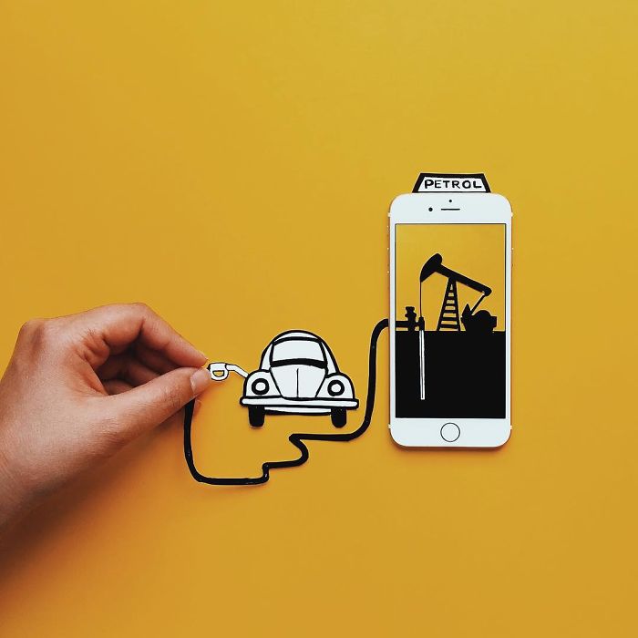 I Create Fun Scenes Using My Iphone And Some Paper I Create Fun Scenes Using My Iphone And Some Paper