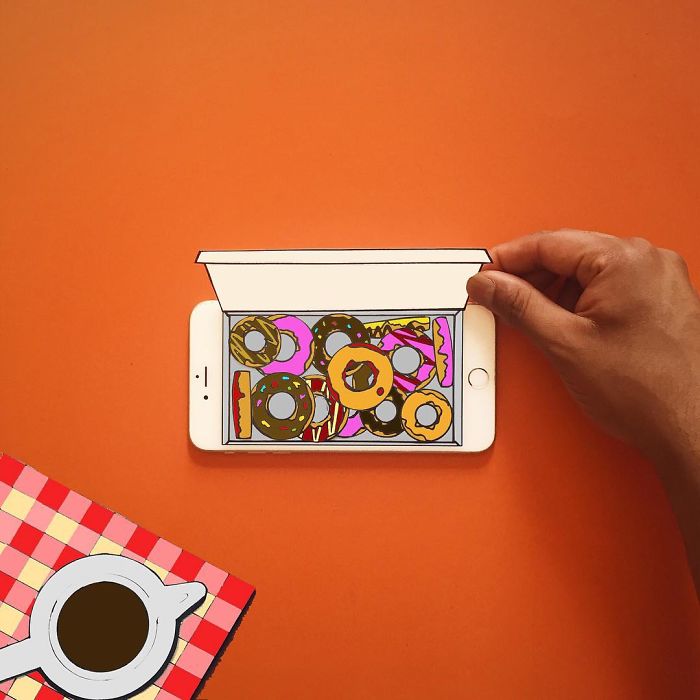 I Create Fun Scenes Using My Iphone And Some Paper I Create Fun Scenes Using My Iphone And Some Paper